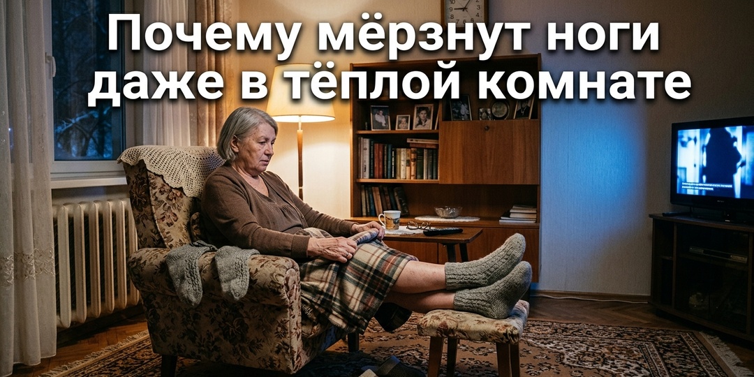 Почему мёрзнут ноги даже в тёплой комнате