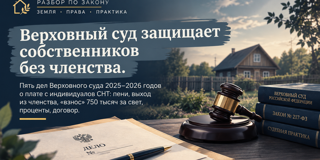 Верховный суд защищает собственников без членства.