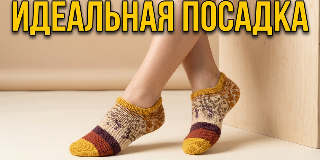 ДОМАШНИЕ следки-носочки спицами. Подробный мастер класс.