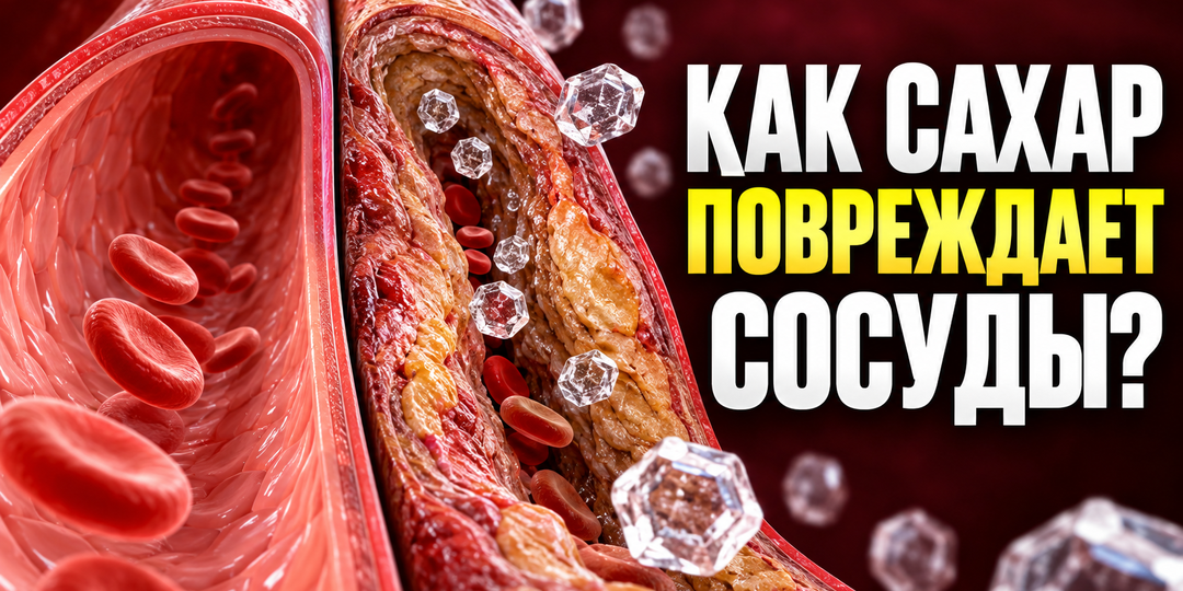 Что происходит с сосудами при постоянно высоком сахаре?