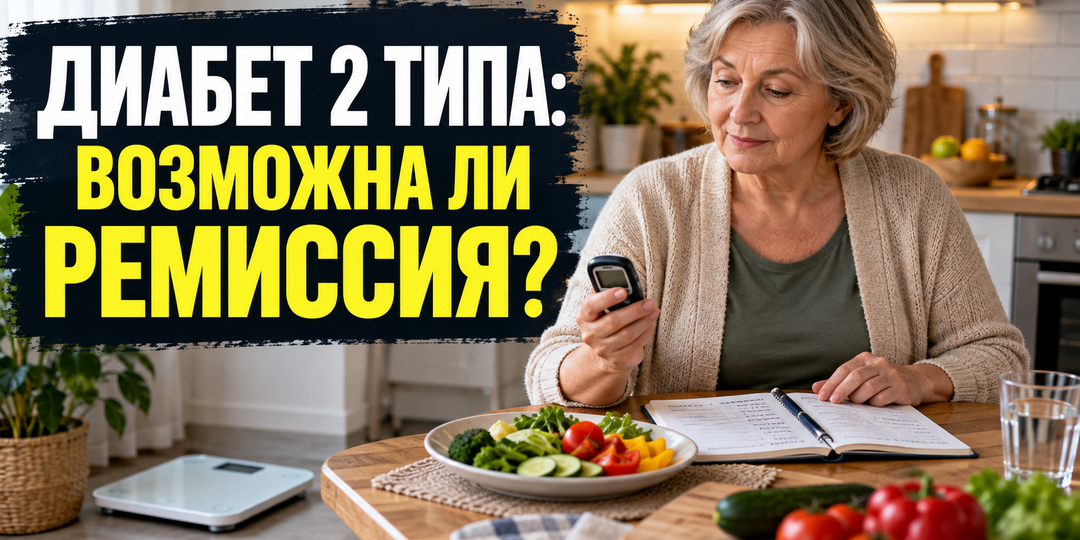 Диабет 2 типа: можно ли обратить его вспять после 55?