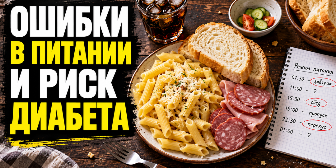 Ошибки в питании, которые ускоряют развитие диабета