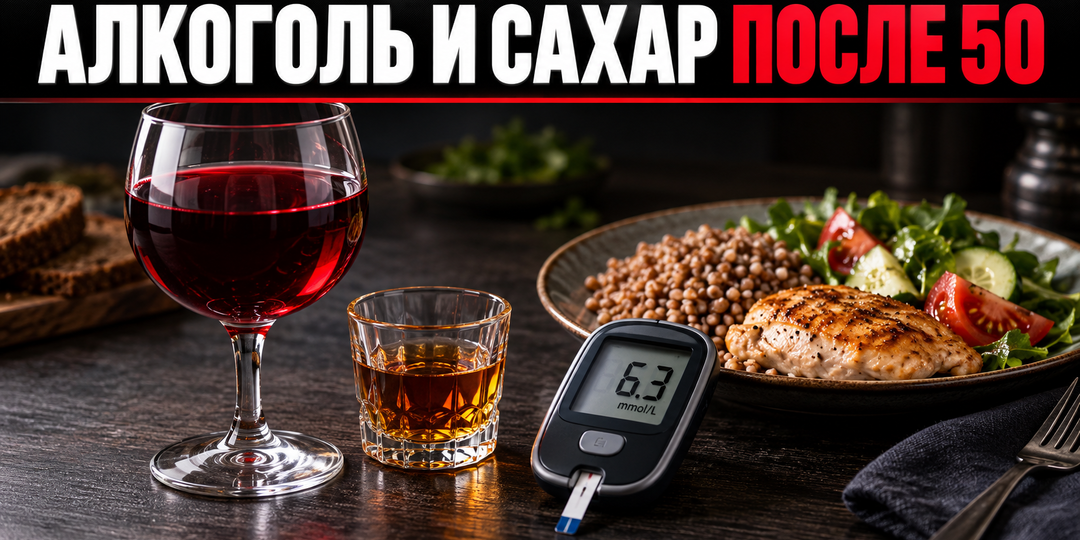 Алкоголь и сахар в крови: неожиданная связь после 50