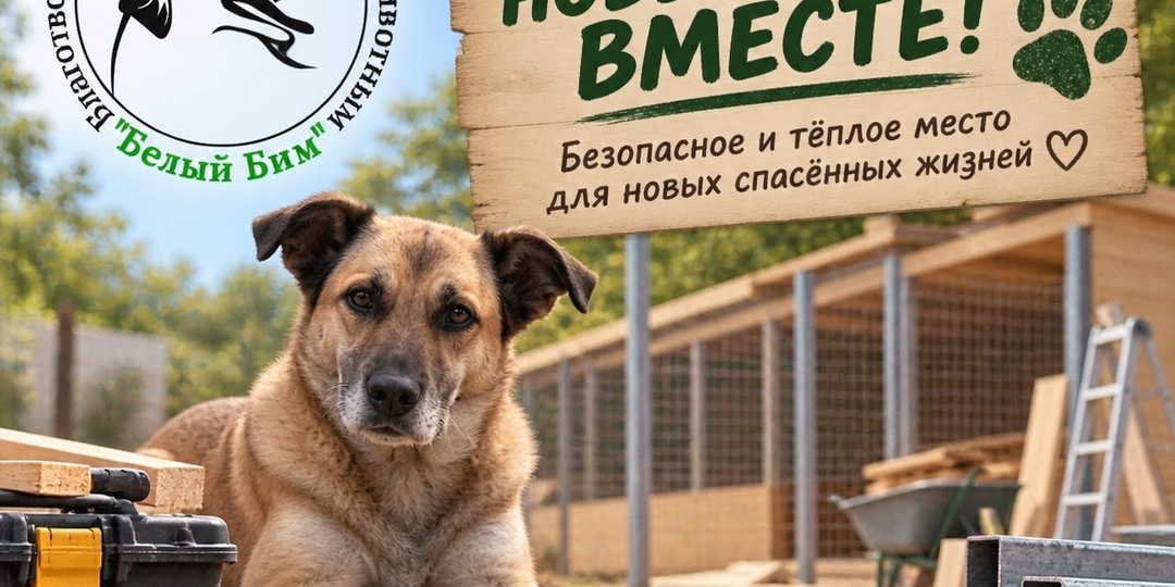 Приют «Белый Бим» просит помощи костромичей на новый вольер