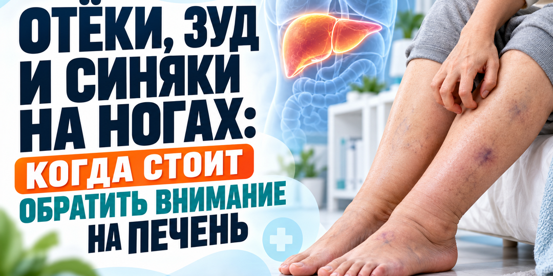 Отёки, зуд и синяки на ногах: когда стоит обратить внимание на печень