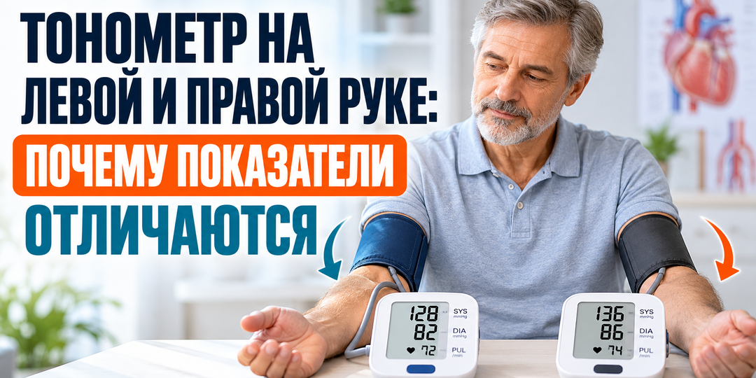 Тонометр на левой и правой руке: почему показатели отличаются на 15 единиц и по какой руке правильно пить таблетки