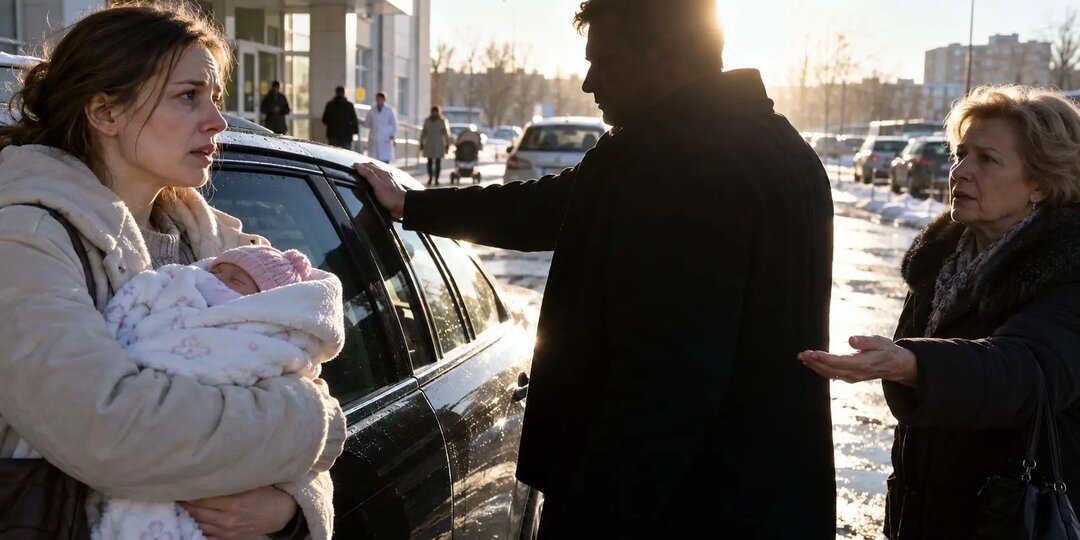 Я вышла из роддома с дочкой. Но муж не открыл дверь машины: «Сначала верни отцу бриллиантовые серьги»