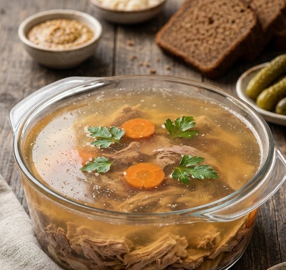 Холодец получается прозрачным, крепким и вкусным. Секреты приготовления, которые передаются из поколения в поколение