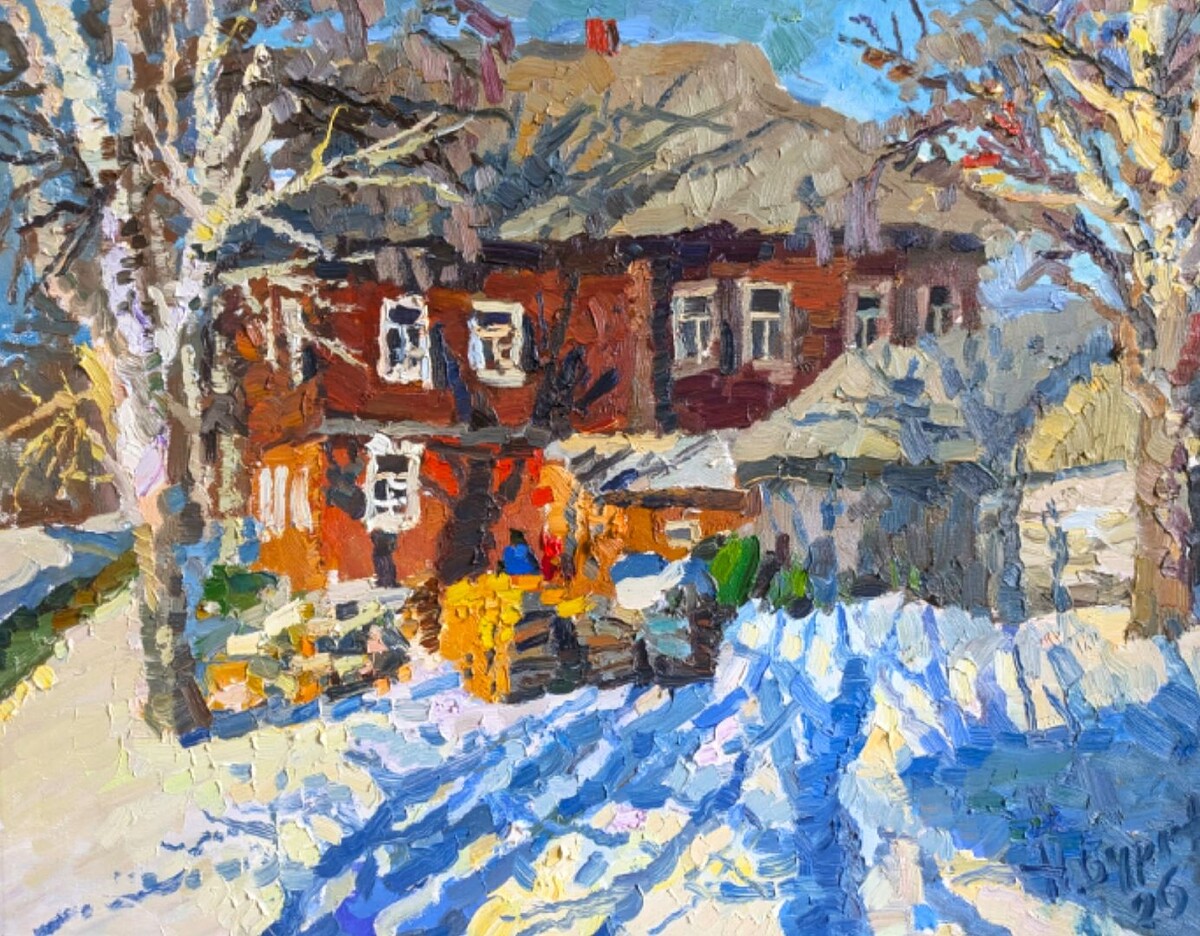 Николай Буртов «Теплый март», холст, масло, 2026, 70х90