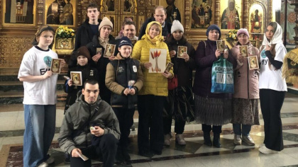 В Брянске Кафедральный собор во Имя Святой Троицы посетили особенные дети