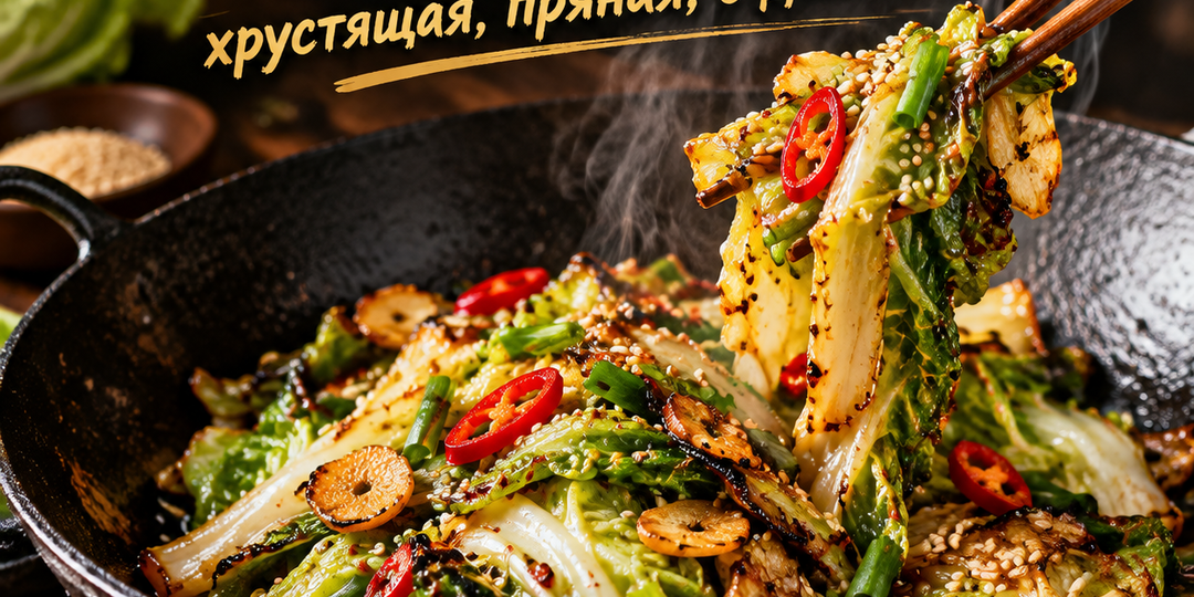 Капуста по-азиатски: хрустящая, пряная, с дымком