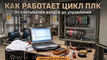 Как работает цикл ПЛК: от считывания входов до управления оборудованием