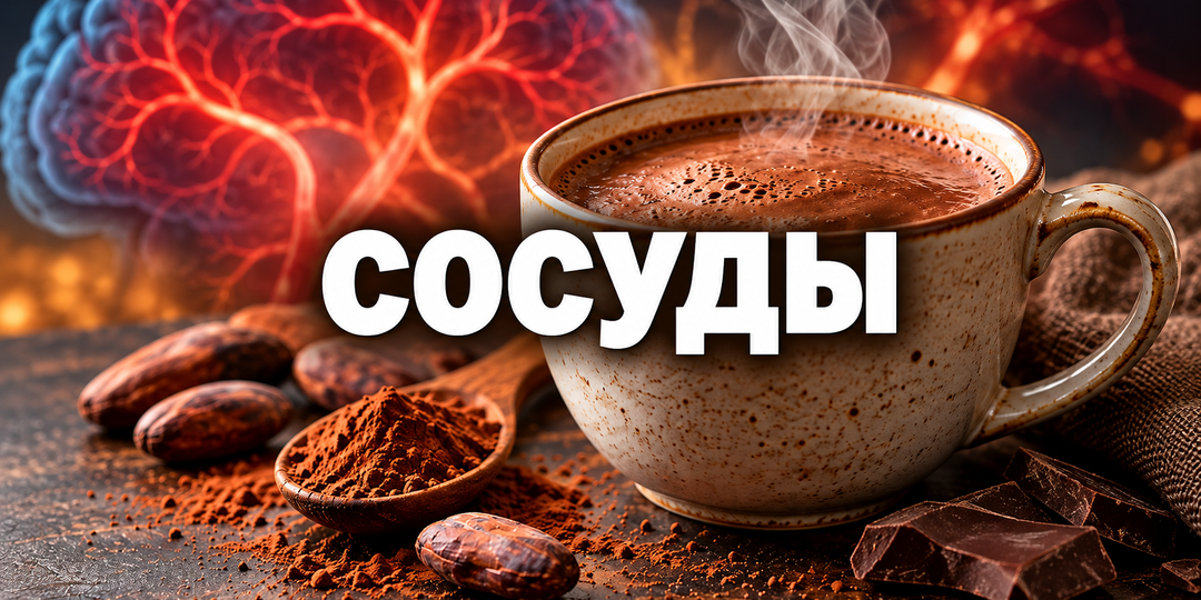 Какао без сахара: что происходит с сосудами мозга, если пить его каждый день