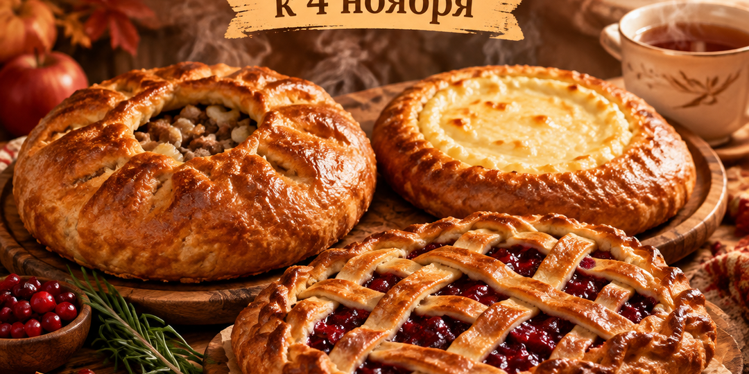 Три пирога из разных регионов к 4 ноября