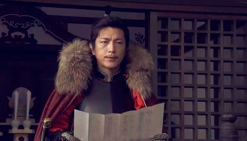 А это - японская дорама "Шеф-повар Нобунаги". И снова почти одна и та же внешность, как, впрочем, и в других фильмах, сериалах, аниме и играх, где действие происходит в эпоху Сэнгоку.