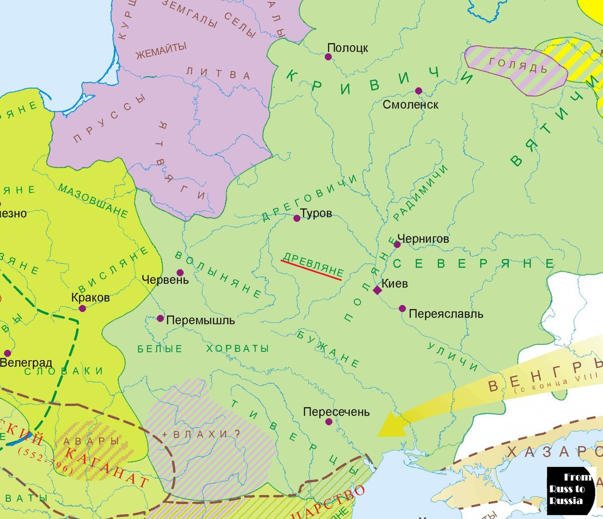 Племенной центр радимичей. Карта расселения восточных славян в 8-9 веках. Карта расселения племен славян древней Руси. Поляне древляне дреговичи радимичи Вятичи Кривичи. Древляне на карте древней Руси.