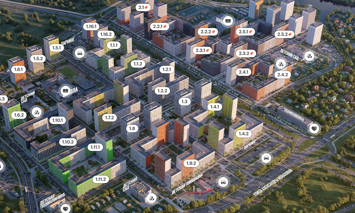 ЖК Бунинские луга (рендер, источник: официальный сайт проекта)