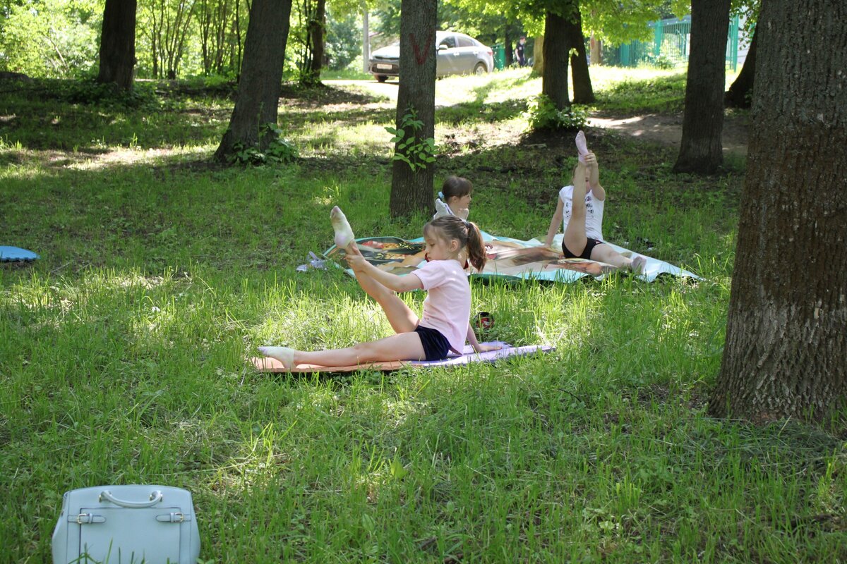 Тренировка на улице. Личное фото.