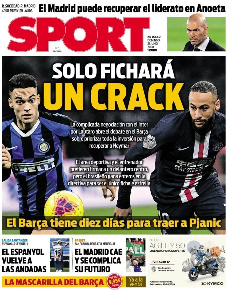 Обложка журнала Sport