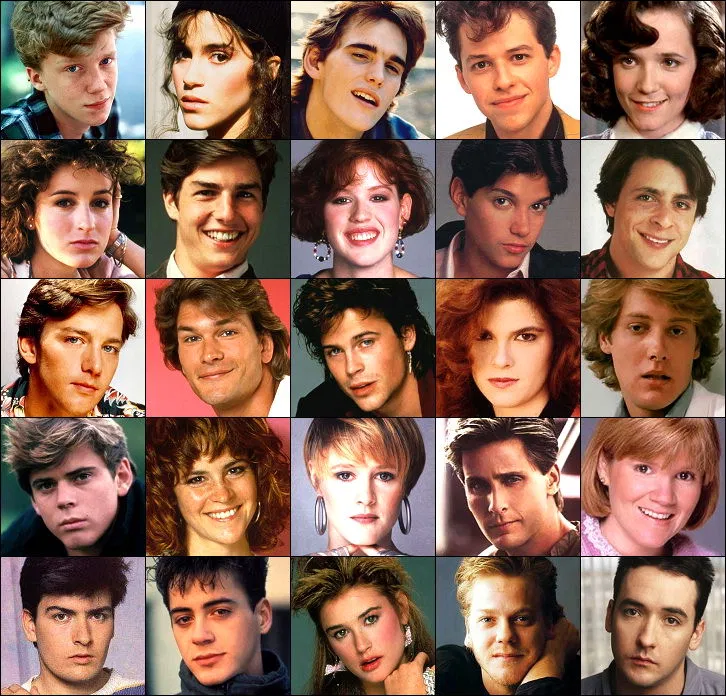  Основные члены – Эмилио Эстевес, Энтони Майкл Холл, Роб Лоу, Эндрю МакКарти, Деми Мур, Джадд Нельсон, Молли Рингуолд, и Элли Шиди,  Том Круз, С. Томас Хауэлл, Мэтт Диллон, Патрик Суэйзи и Ральф Маччио. 