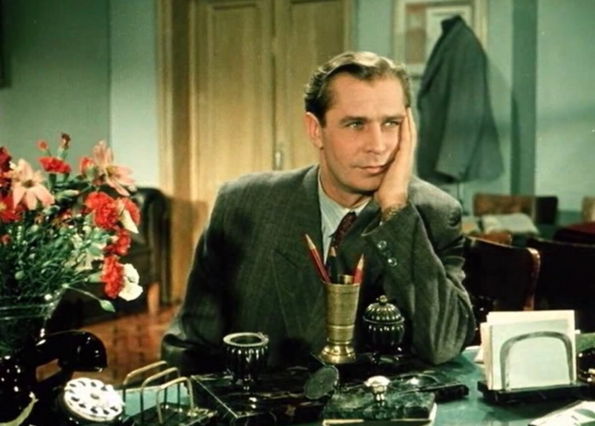 Иван Дмитриев, "За витриной универмага", 1956