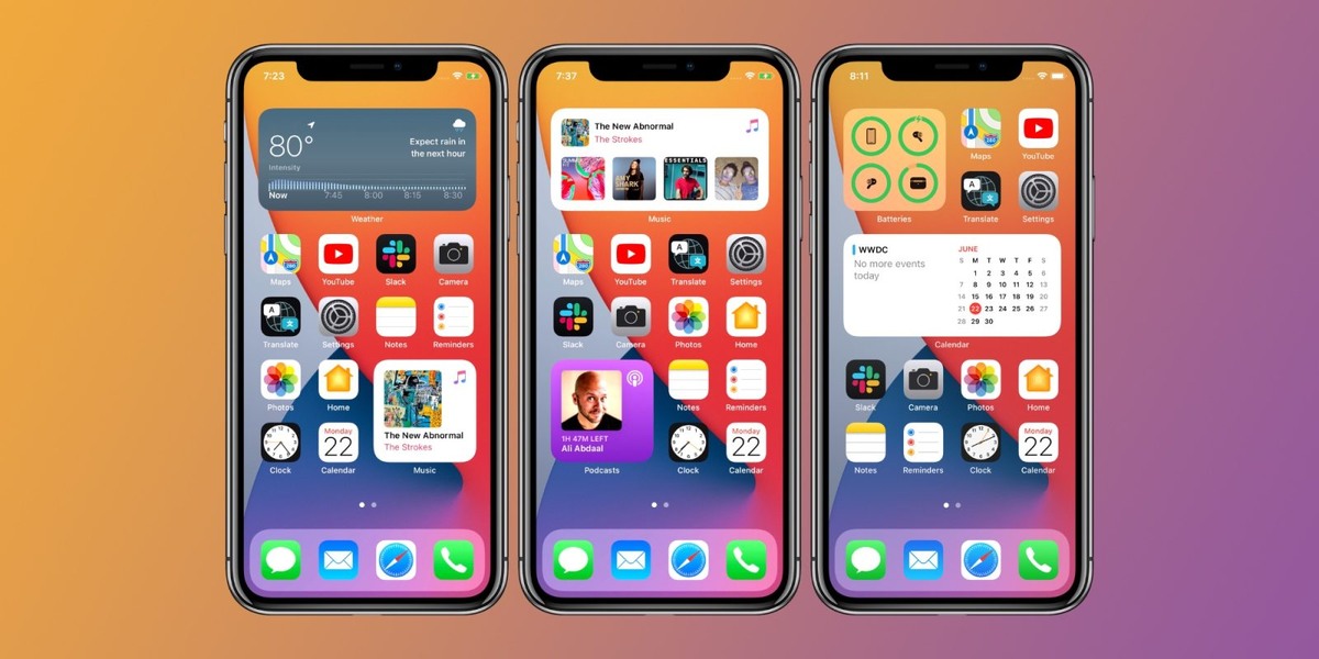 Виджеты на iOS 14