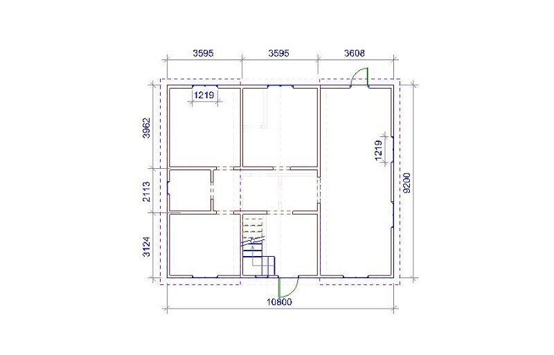 План первого этажа