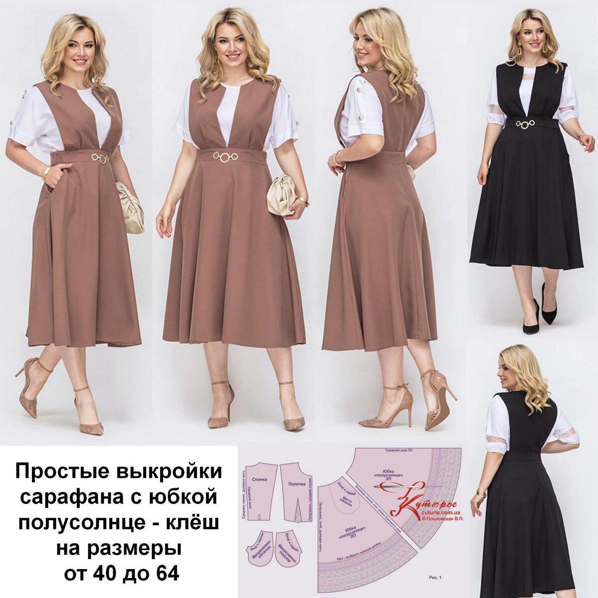 Фото фасонов сарафанов по ПДФ выкройке