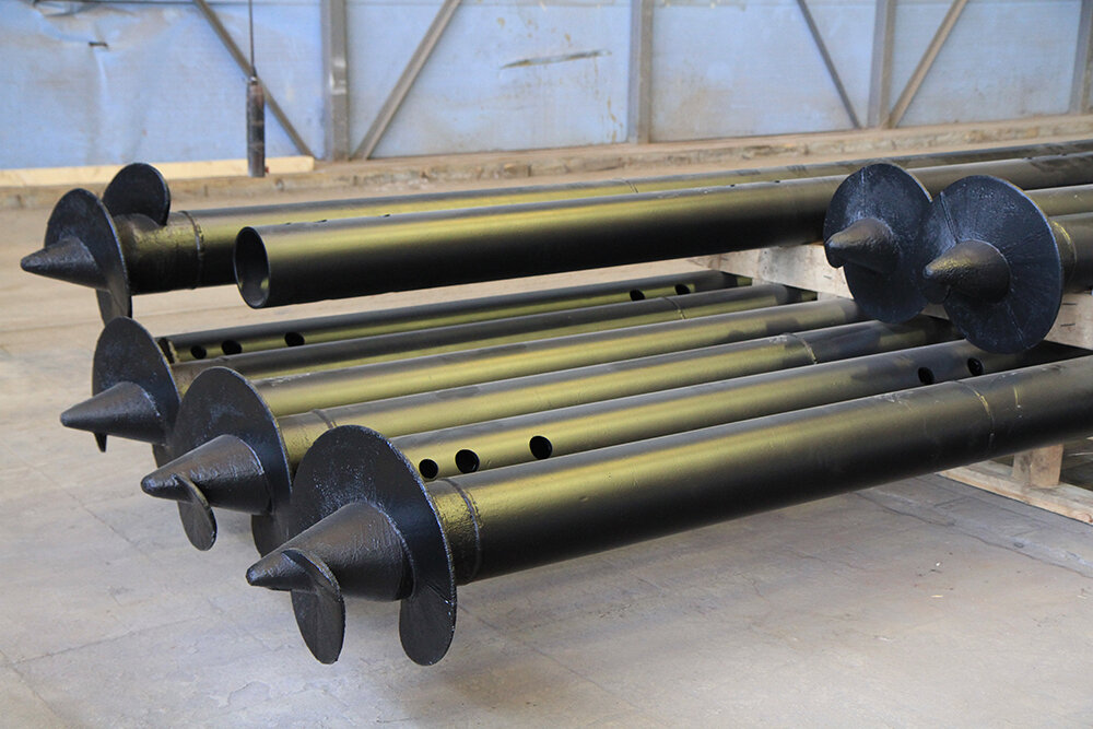 Одно из важных условий правильной широколопастной сваи - лопасть должна начинаться на конусной части ствола, а заканчиваться на цилиндрической. 