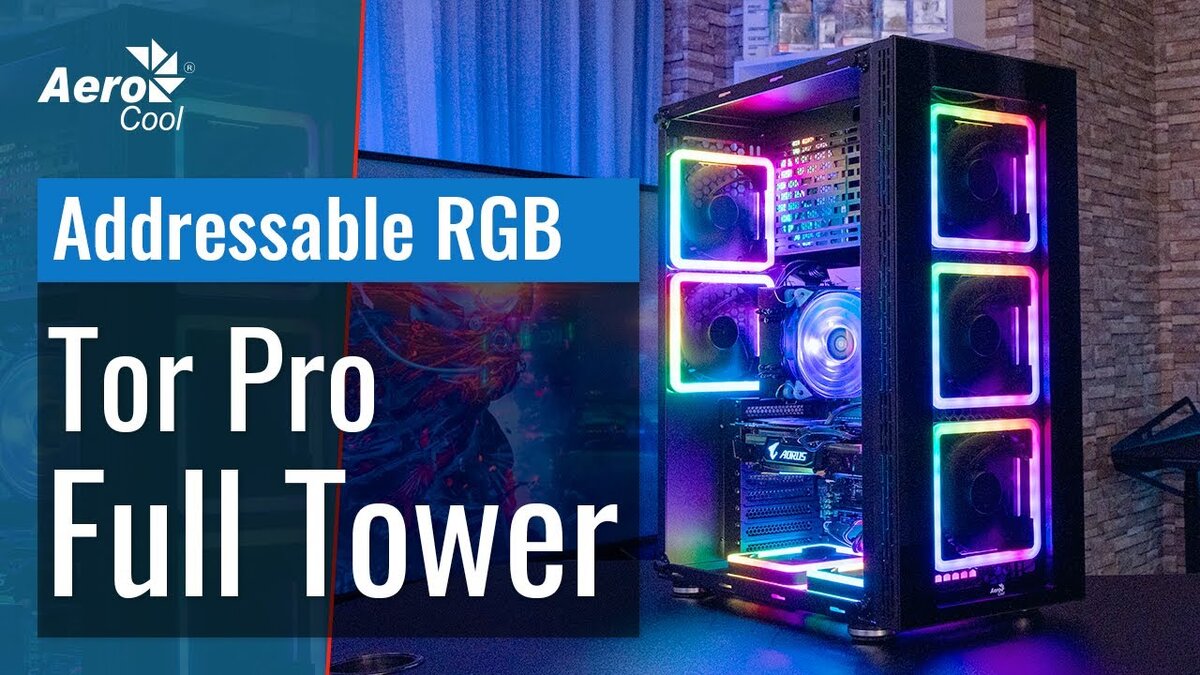 Фото с сайта Aerocool, на котором сразу видно главную фишку корпуса - "квадратные" вентиляторы