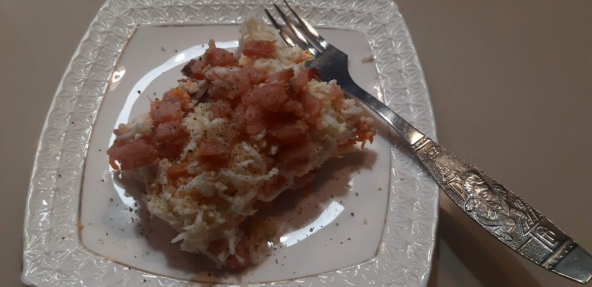 Салатик "Золотая рыбка" мне на завтрак