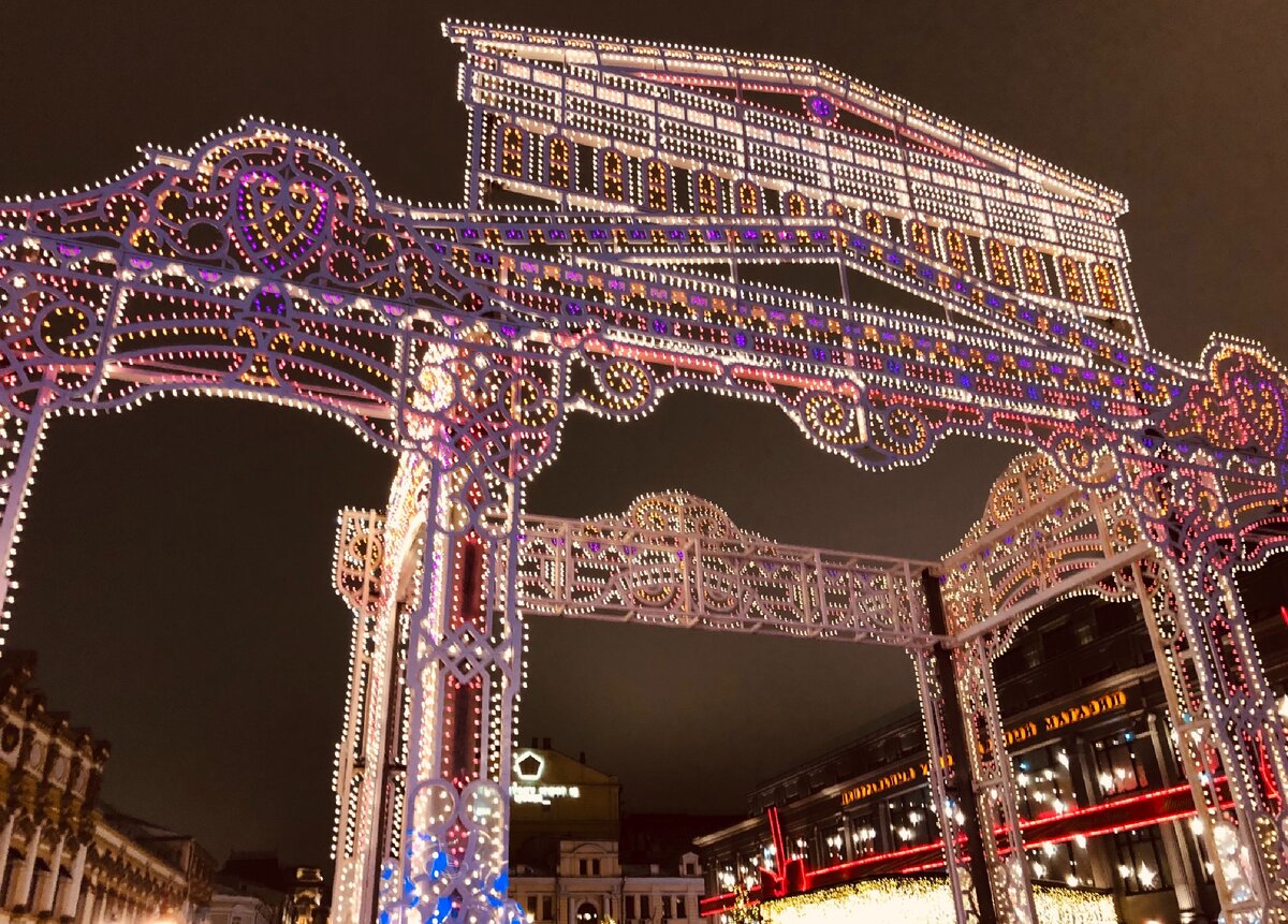 Моё фото. Кузнецкий мост в Новый год.