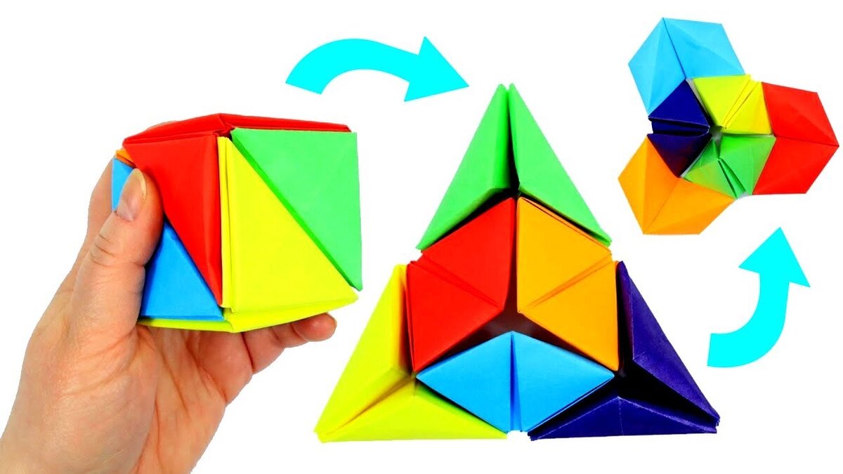 Игрушка трансформер из бумаги 