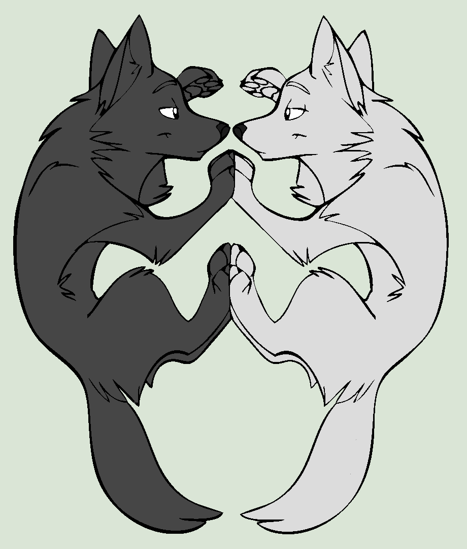 Костик сражается с волком