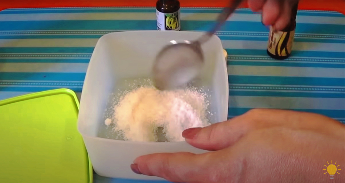 Процесс приготовления смеси