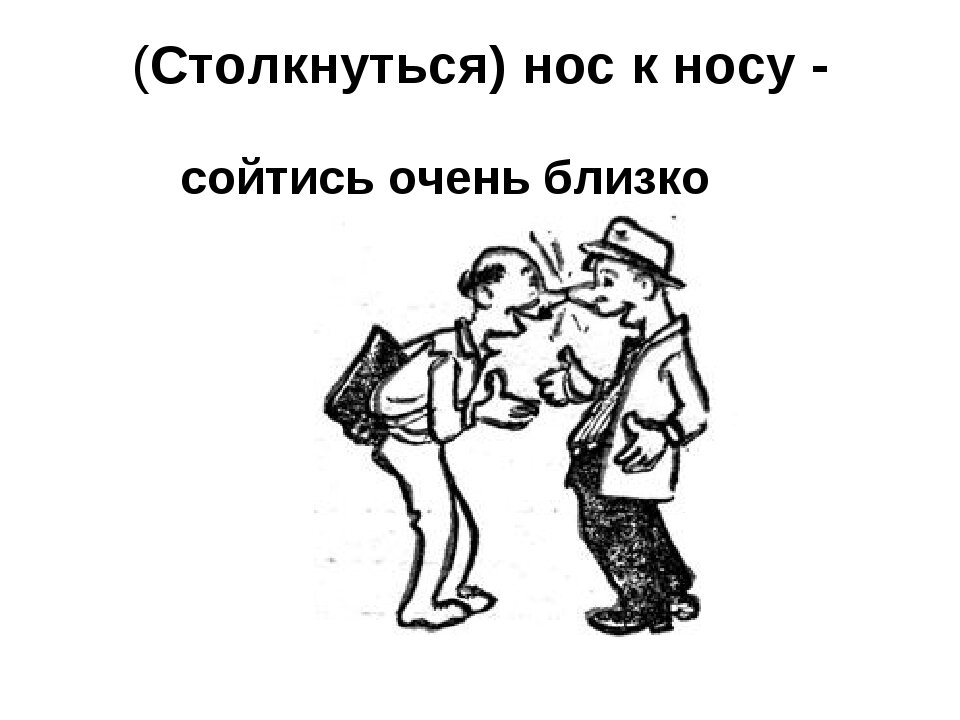 Фразеологизмы с носом. Фразеологизмы про нос. Нос к носу фразеологизм. Фразеологизмы про нос в картинках. Фразеологизм встретиться нос к носу.