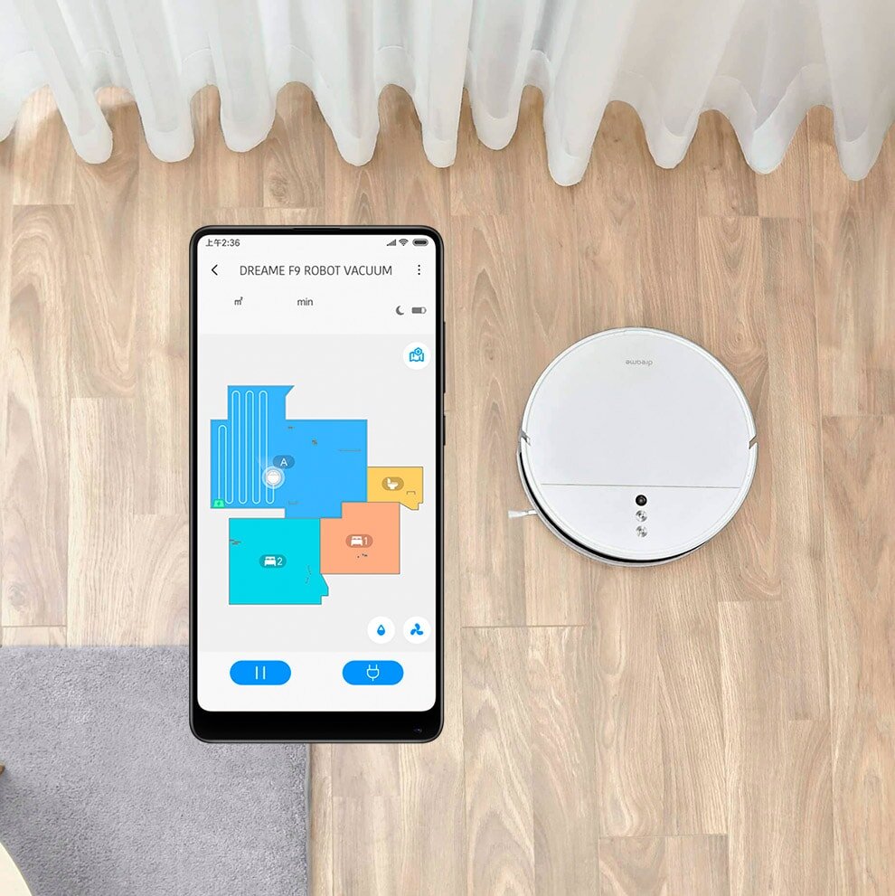 Моющий робот-пылесос Xiaomi Dreame F9. Уборка - проще простого! |  Zhezla.net | Дзен