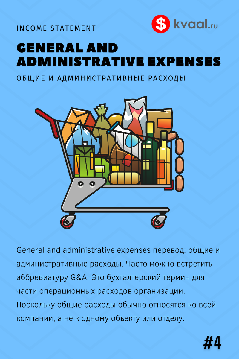 General and Administrative Expenses - общие и административные расходы