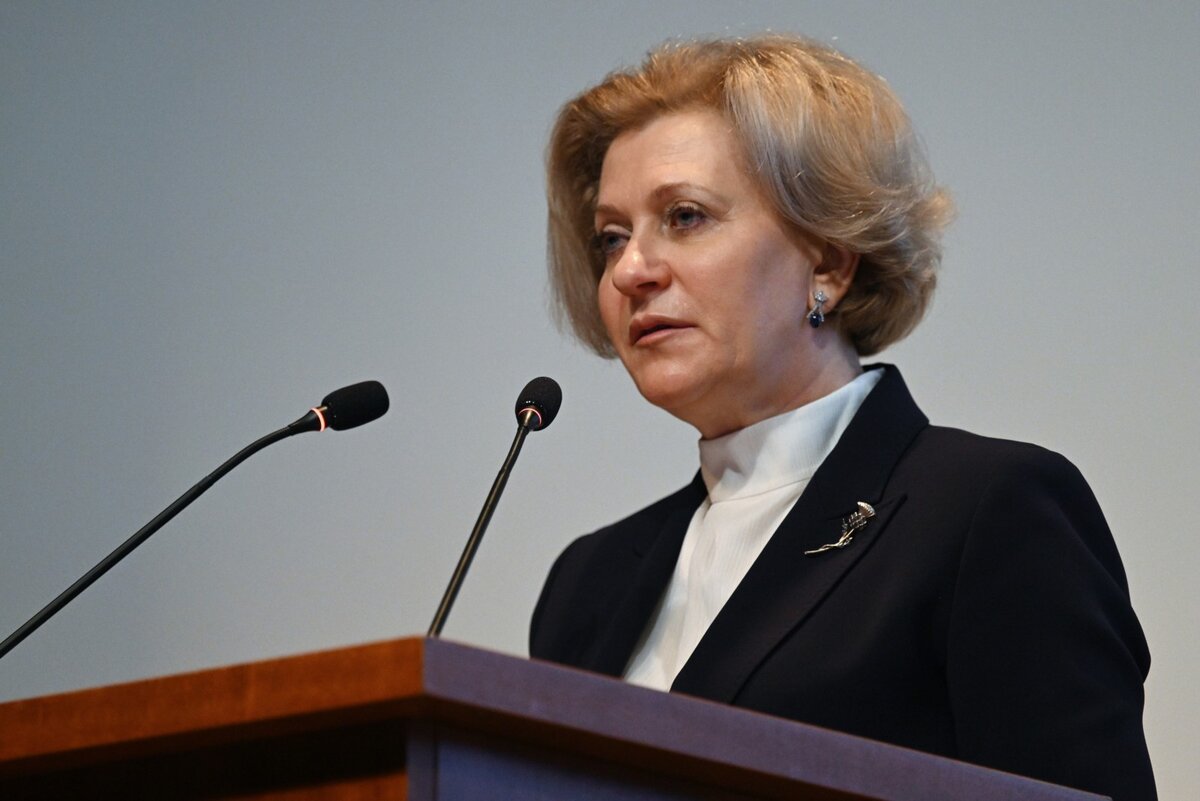 Руководитель Федеральной службы по надзору в сфере защиты прав потребителей и благополучия человека (Роспотребнадзор) — главный государственный санитарный врач РФ Анна Попова. Григорий Сысоев / РИА Новости 