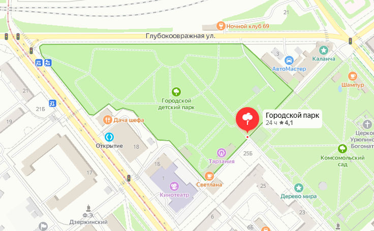 Социальная карта горсад томск