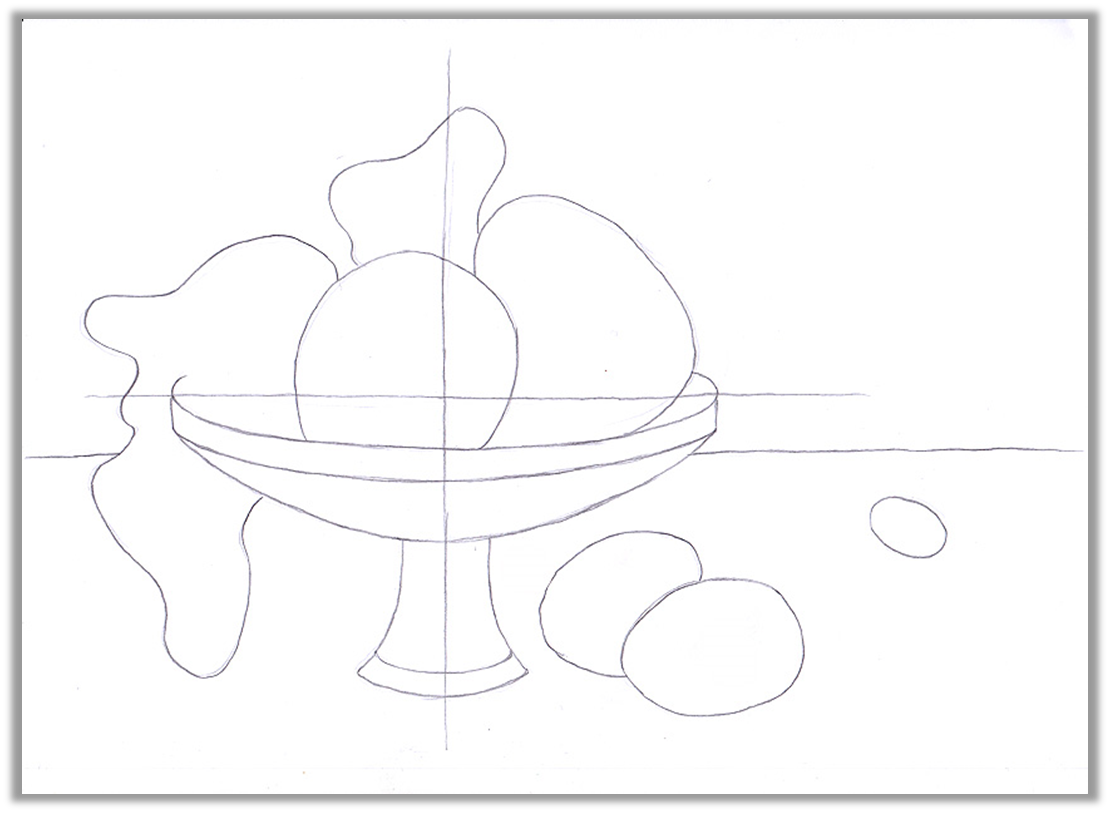 Натюрморт 3 класс изо пошагово. Поэтапный рисунок натюрморта. Пошаговое рисование натюрморта. Рисование ваза с фруктами. Натюрморт с фруктами карандашом.
