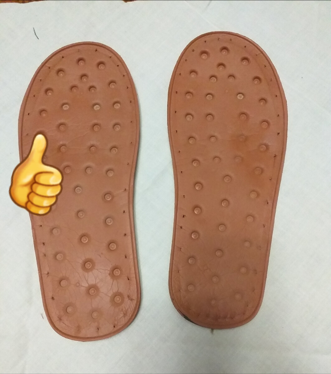 Заготовка подошвы может быть из старых тапок, если она в хорошем состоянии