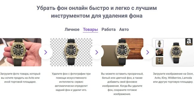 Рис.2. Пример использования сервиса на его сайте