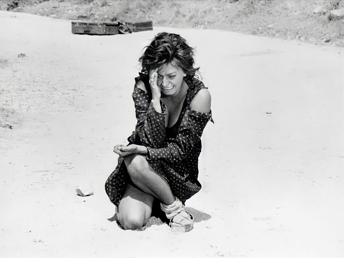 Кадр из фильма «Чочара», 1960 год, режиссер Витторио Де Сика