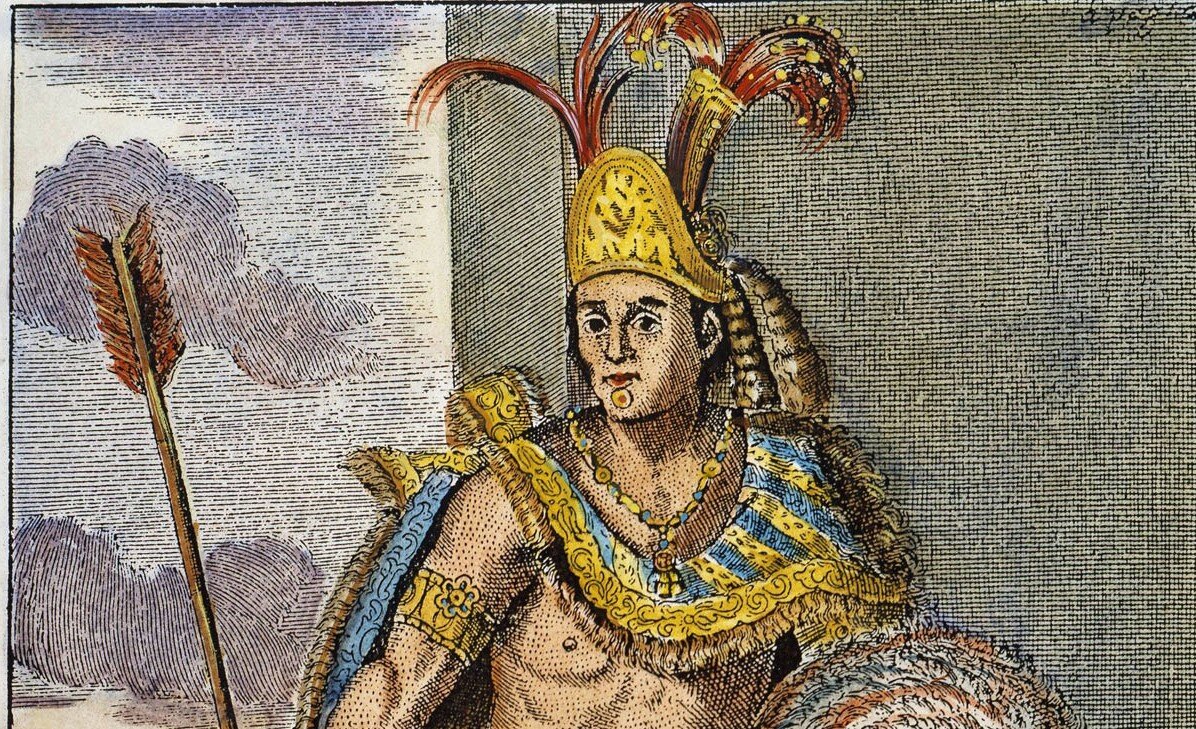 Монтесума II когда узнал о белых богах на востоке.