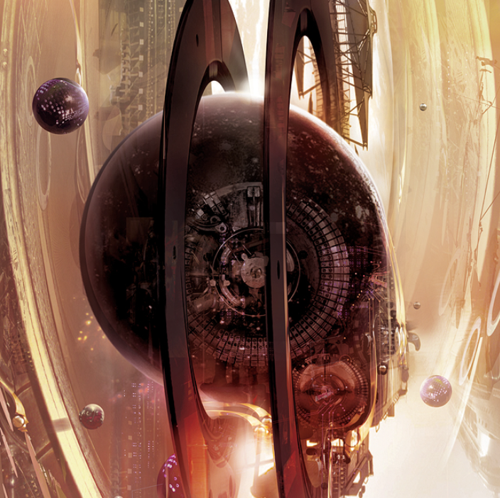 Фрагмент арта Stephan Martiniere для обложки антологии фантастических рассказов от Solaris, где публиковался «Сервер и дракон».