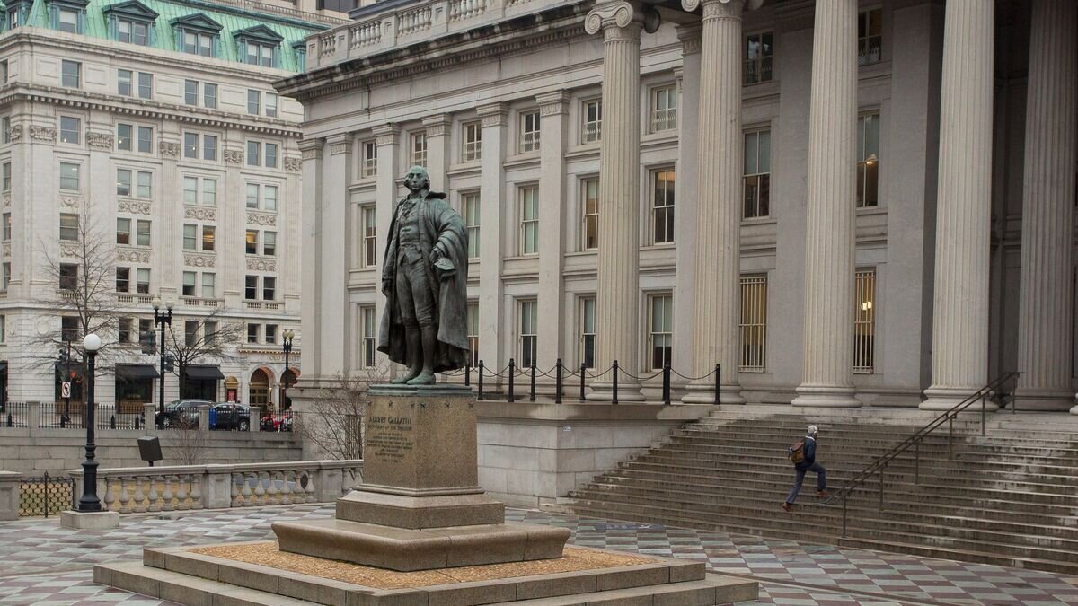    Министерство финансов США в Вашингтоне© РИА Новости / Алексей Агарышев