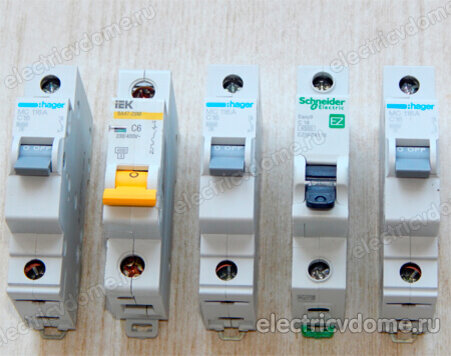 расчет и выбор автоматического выключателя