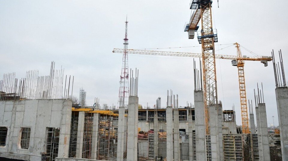     В Краснодаре школа на 1100 мест готова на 24%. Фото: Станислав Телеховец/krd.ru