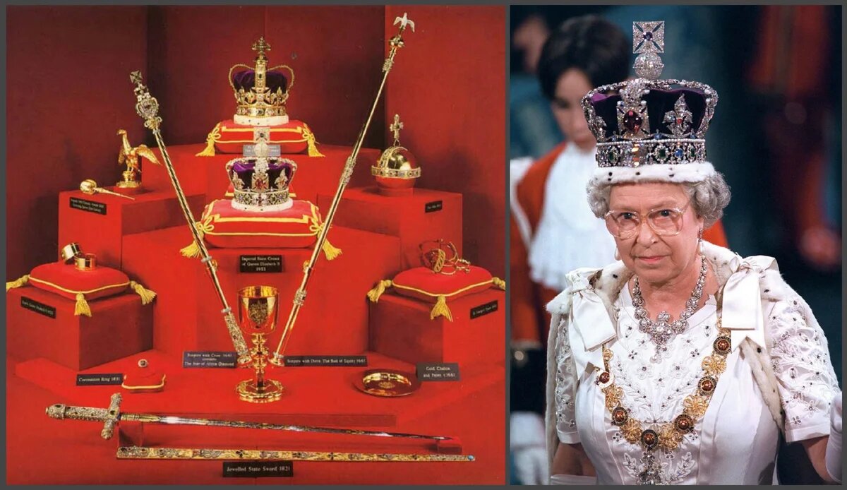 Сокровищ британии. Корона Елизаветы 2 английской королевы. Корона Елизаветы 2. Коронационная корона Елизаветы 2.